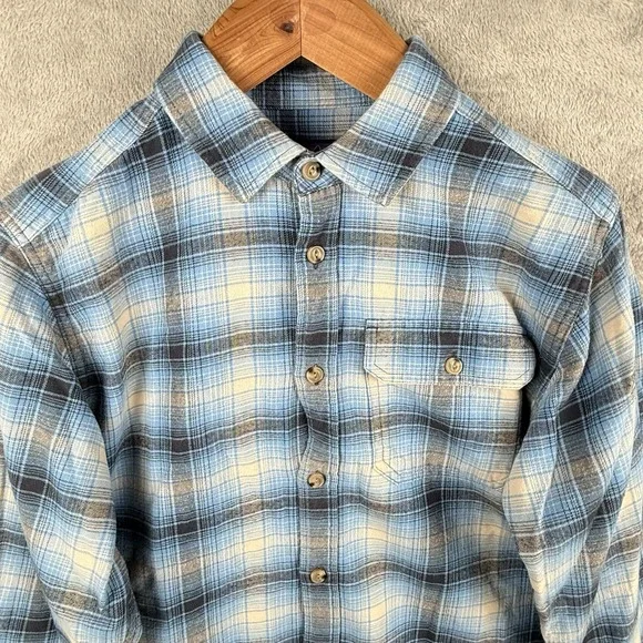 Patagonia Conversion Fjord Flannel Shirt Mens M Blue Cotton Outdoors Casual - Picture 6 of 9